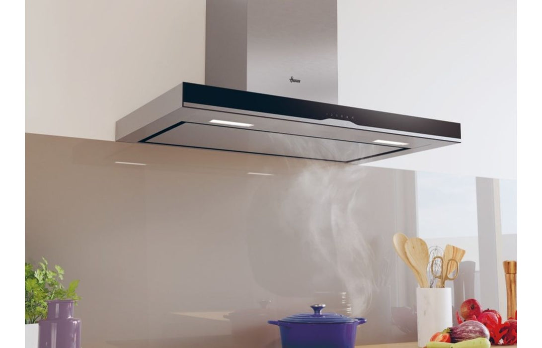 Hoover HTS9CBH5XWIFI 90cm Island Hood - Black & St/Steel