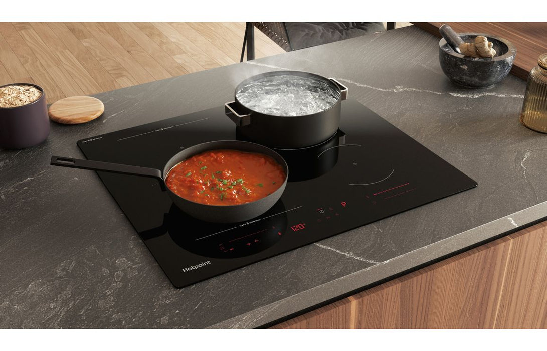 Hotpoint HTX6014DCF 60cm Flex Induction Hob - Black