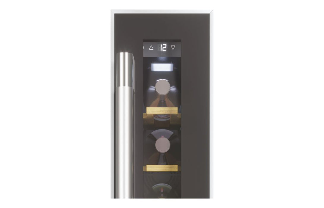 Hoover H300 HWCB 15 UK/1 15cm Wine Cooler - Black Glass & St/Steel
