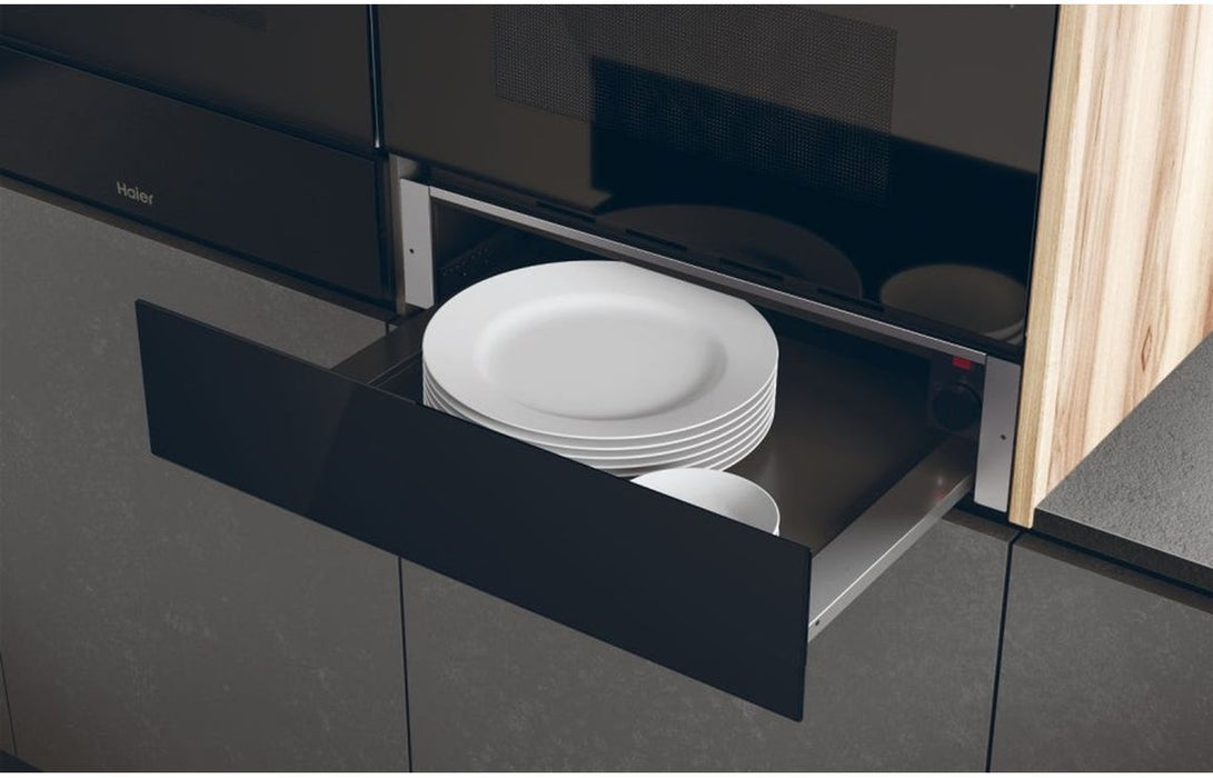 Haier HWD14ID6E 14cm Warming Drawer - Black