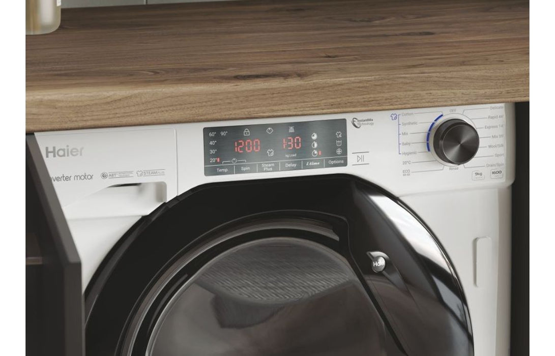 Haier Series 4 HWQ90B416FWB-UK B/I 9kg 1600rpm Washing Machine