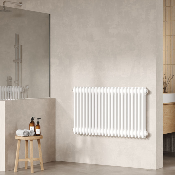 Colosseum White 1000mm x 600mm Vertical Column Radiator