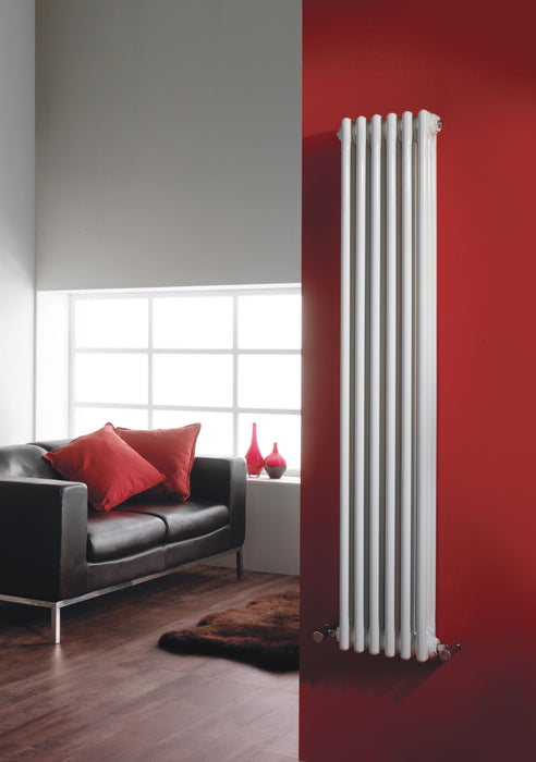 Colosseum White 1800mm x 287mm Vertical Column Radiator