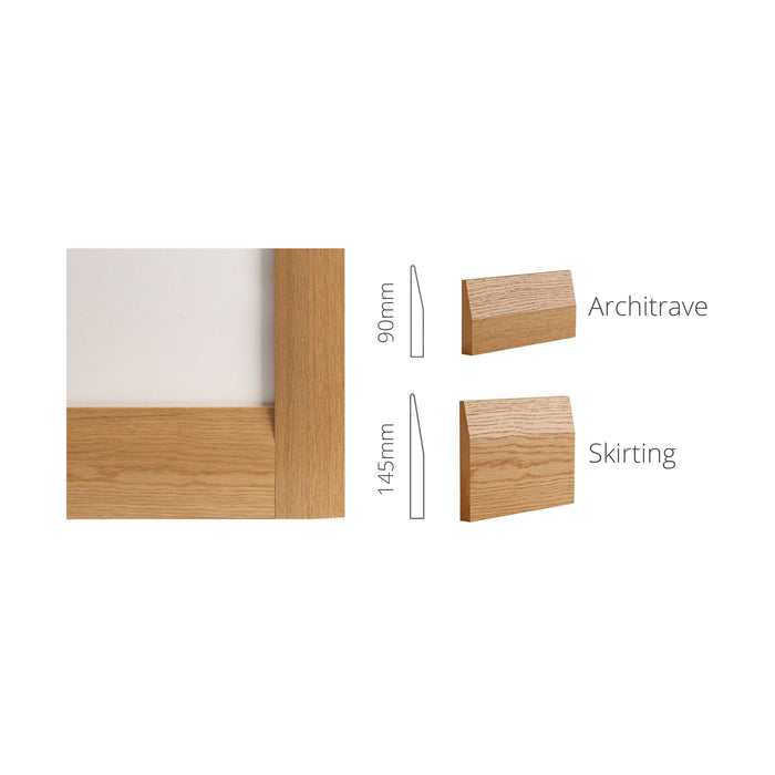 Deanta Oak Half Splayed Skirting