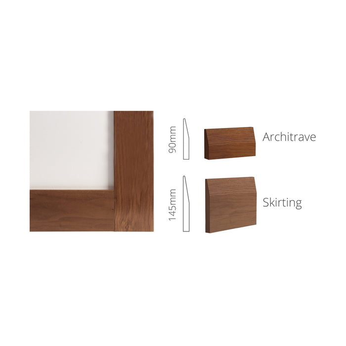 Deanta Walnut Half Splayed Skirting
