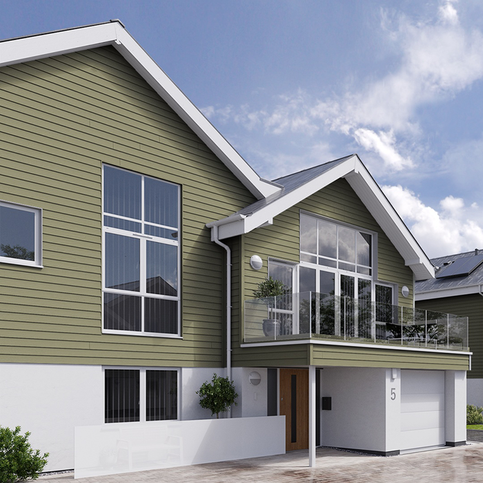 Hardie Plank Heathered Moss Lifestyle 