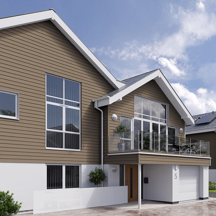 Hardie Plank Khaki Brown Lifestyle