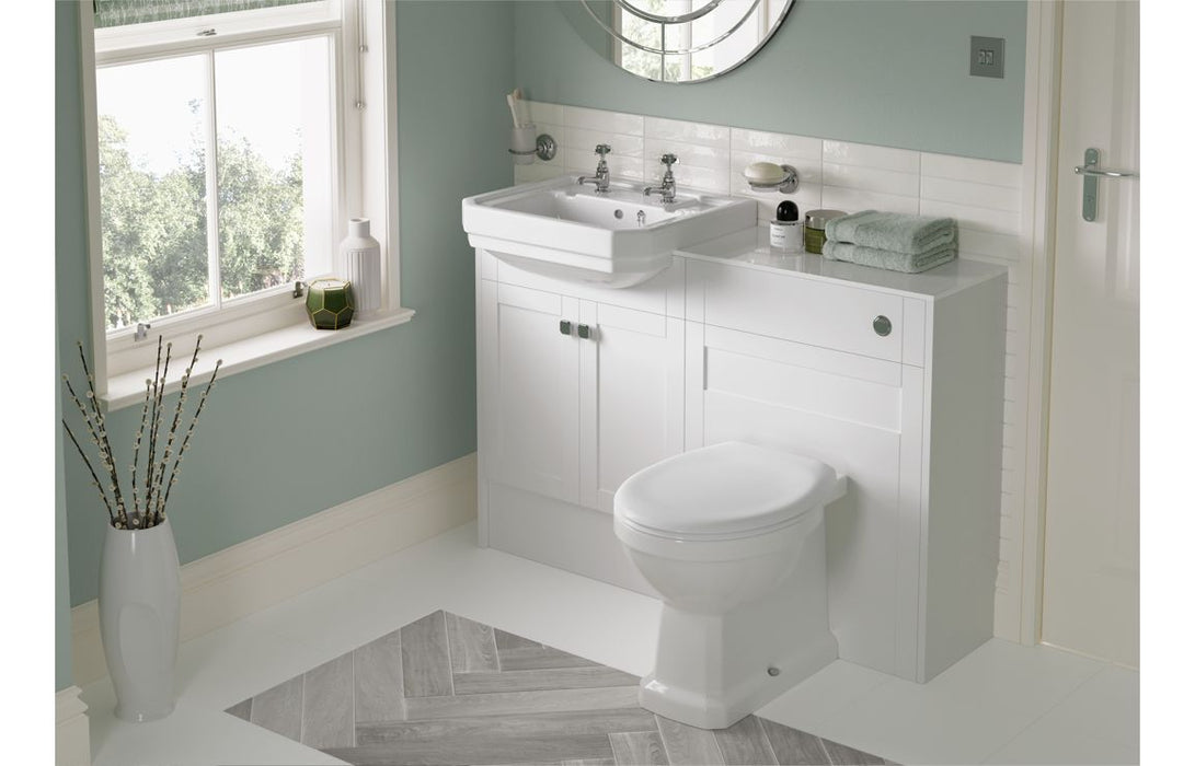 Haven 600mm Slim Basin Unit - Matt White