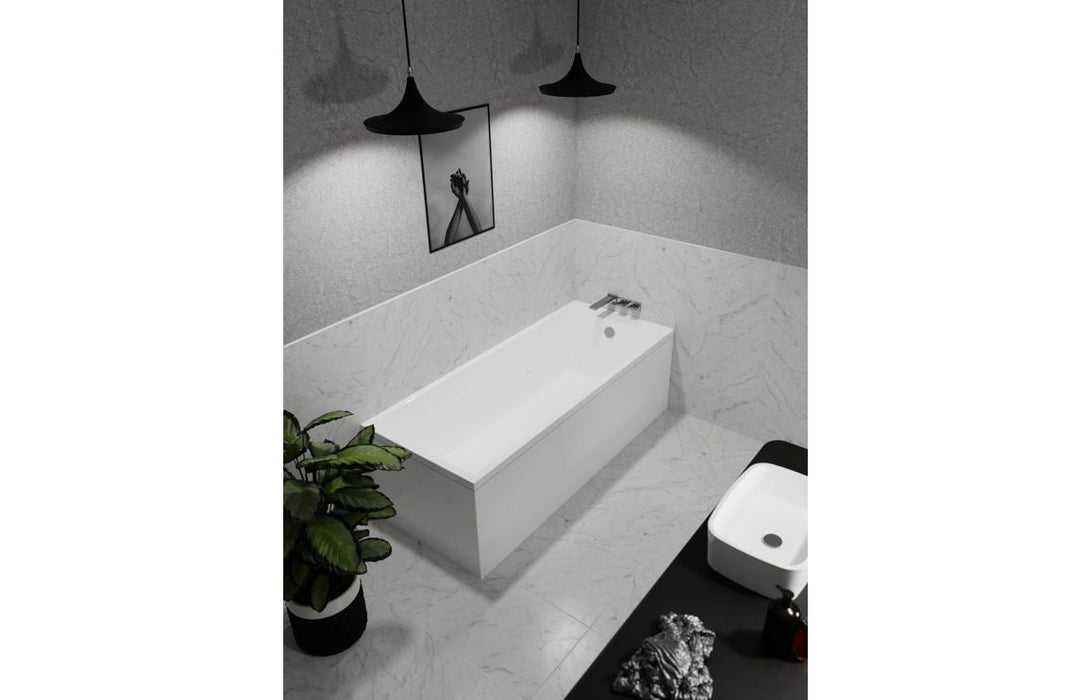 Hudson Square Single End 1700x700mm Thin Edge 0TH Bath