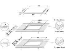 Indesit IB88B60NE 60cm Induction Hob - Black