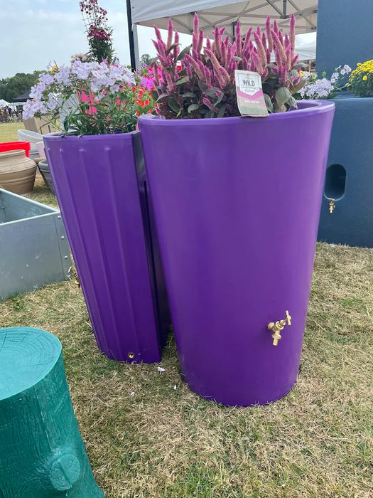 180 Litres Water Butt Planter Purple - The City