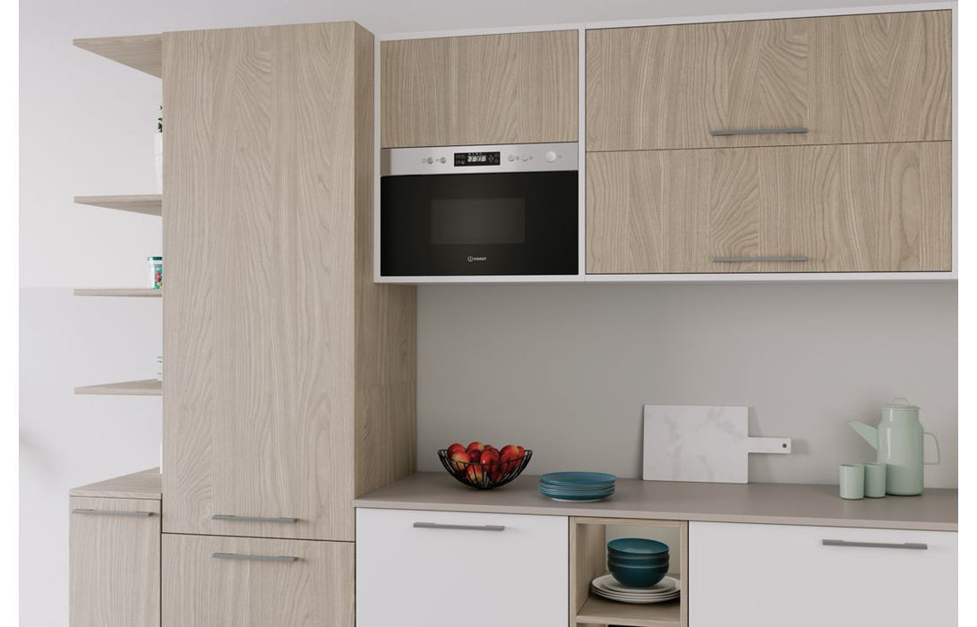 Indesit IM K12 XUK B/I 750W Microwave & Grill - St/Steel