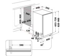 Indesit IN2IE10CS80UK B/I 10 Place Slim Dishwasher