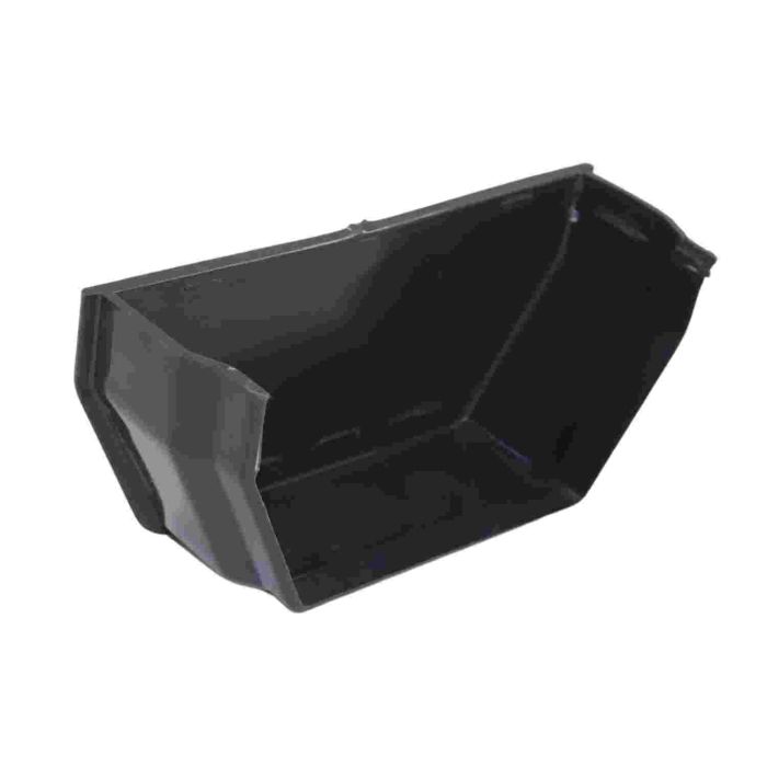 Anthracite Grey Square Guttering Internal Stop End (114mm)