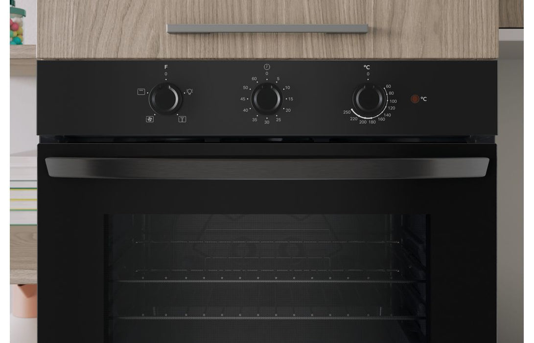Indesit IO 232H B UK Single Electric Oven - Black