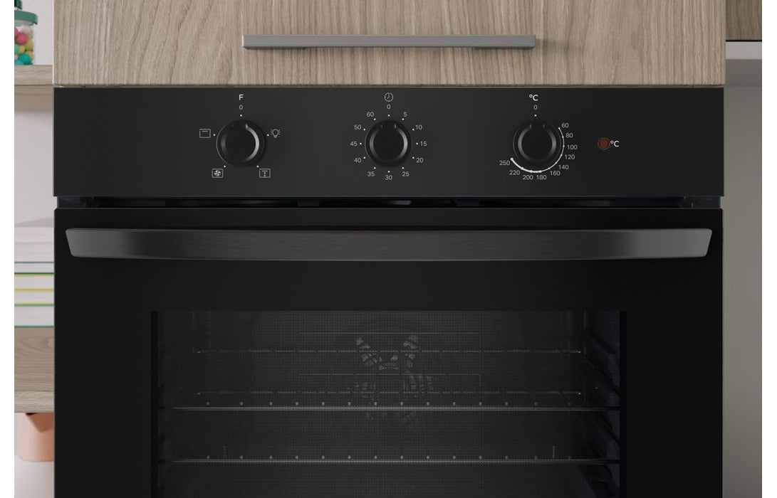 Indesit IO 233 B UK Single Electric Oven - Black