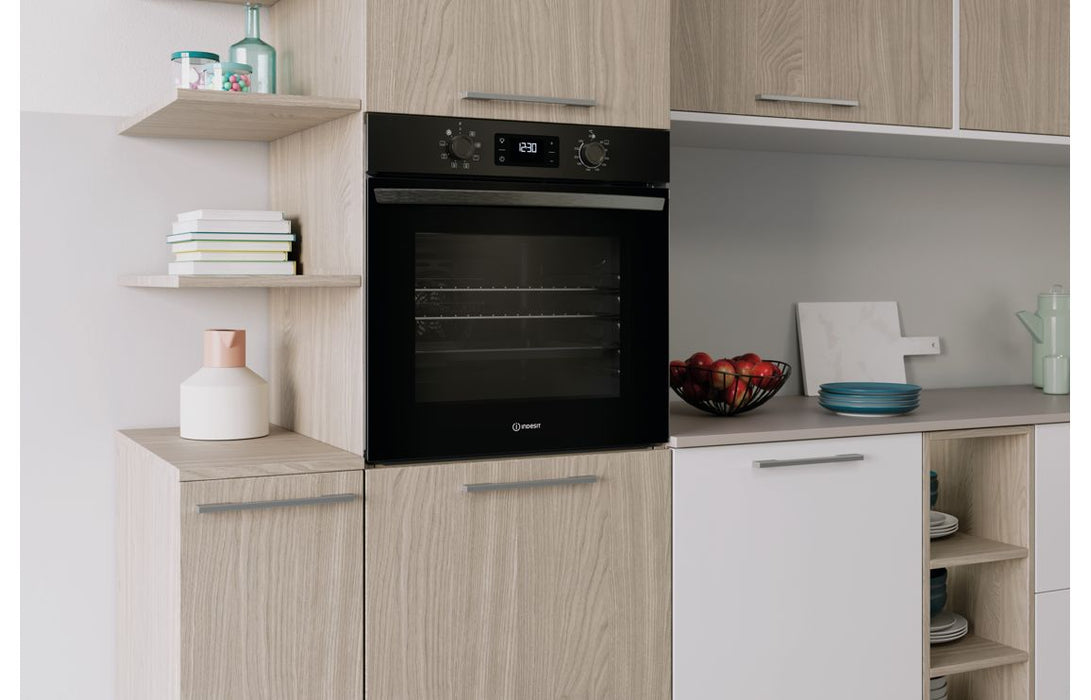 Indesit IO 253 B UK Single Electric Oven - Black