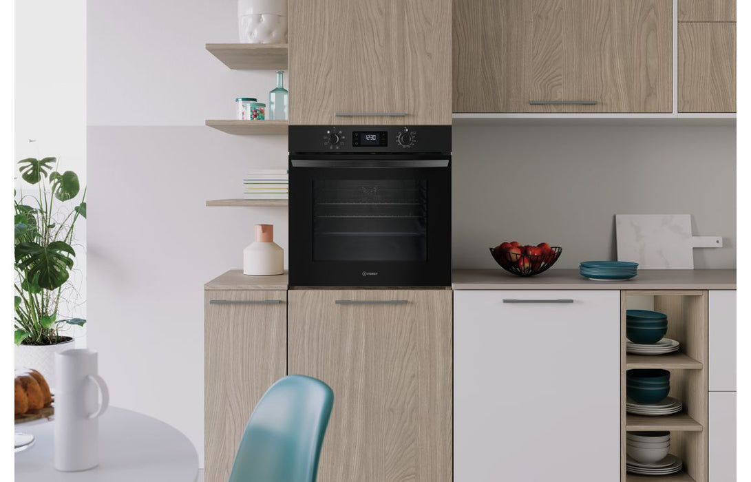 Indesit IO 253 B UK Single Electric Oven - Black