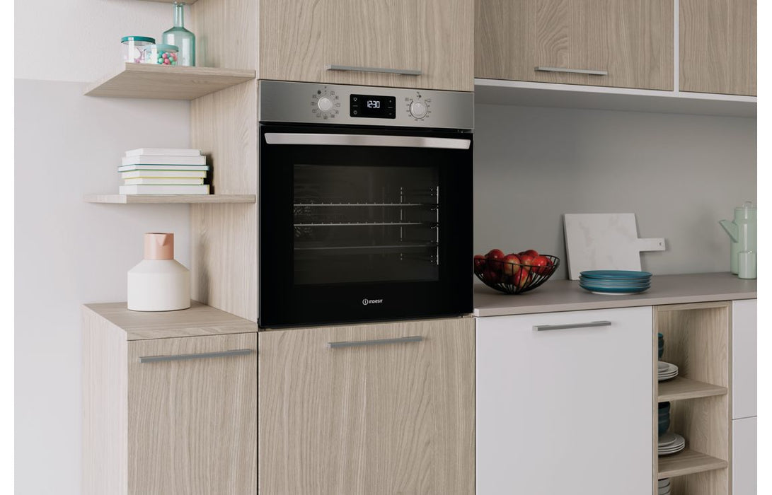 Indesit IO 258HU X UK Single Electric Oven - St/Steel
