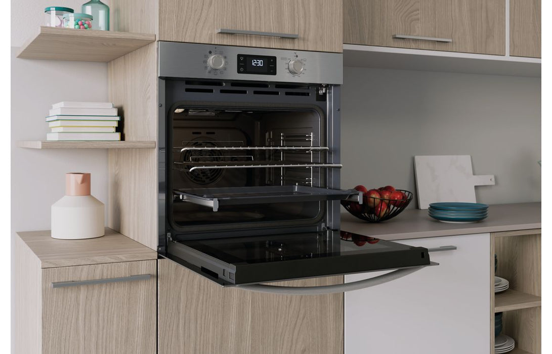 Indesit IO 278P1 X UK Single Pyrolytic Oven - St/Steel