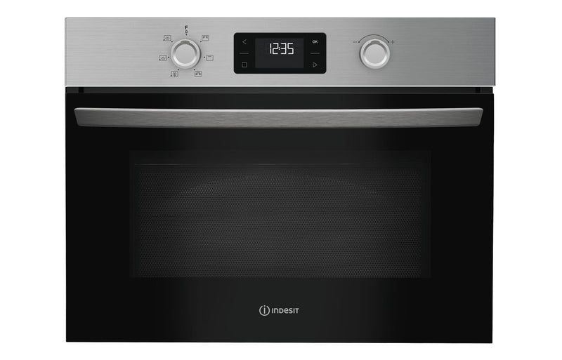 Indesit IP 252R XUK B/I 900W Microwave & Grill - St/Steel