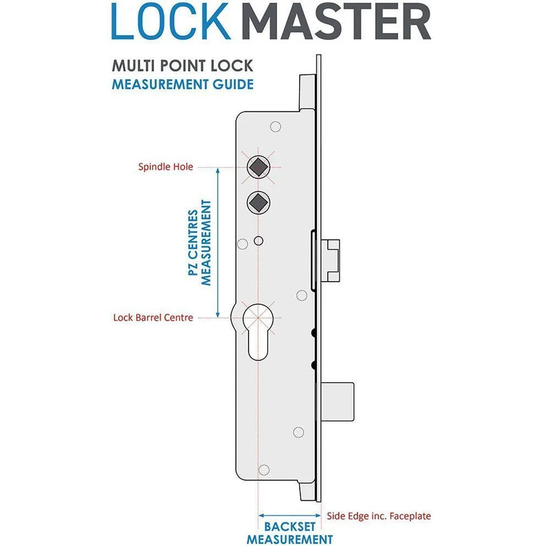 Lockmaster Pl18-Ss 45mm 92mm For Timber Doors (20mm Faceplate)
