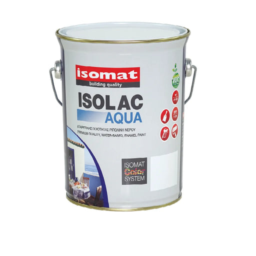 Isomat Isolac Aqua Satin Enamel White 2.5L