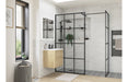 Icorra Framed Wetroom Panel - Black