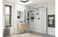 Icorra Wetroom Side Panel & Arm - Black