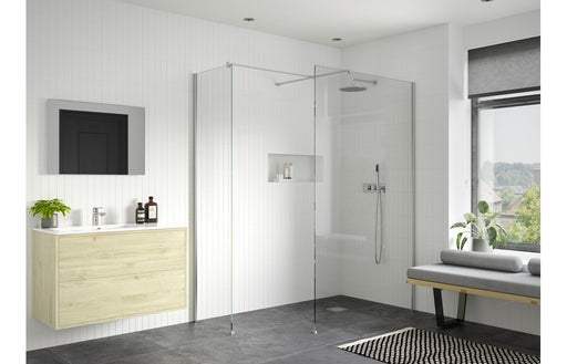 Icorra Wetroom Side Panel & Arm - Chrome