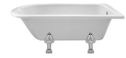 Single Ended Freestanding Shower Bath - Pride Leg Set 1500mm