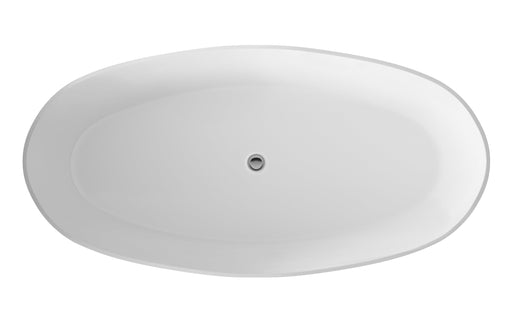 Oval Freestanding Bath & Push Button Waste