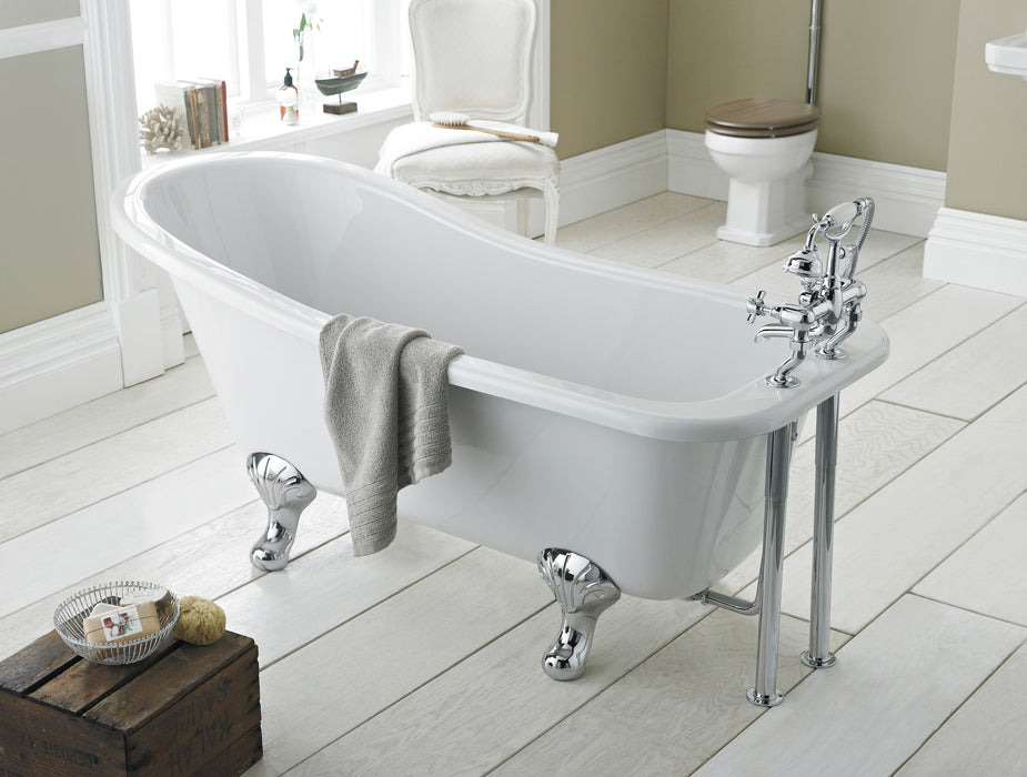 Single Ended Freestanding Slipper Bath - Deacon Leg Set 1500mm