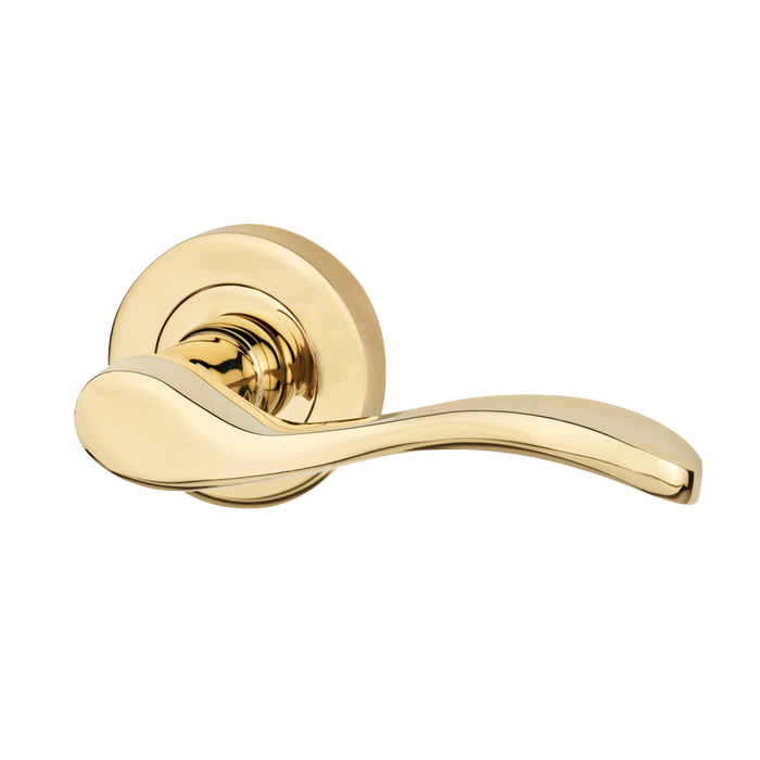 IRONMONGERY ARIEL POLISHED BRASS TONE HANDLE HARDWARE PACK