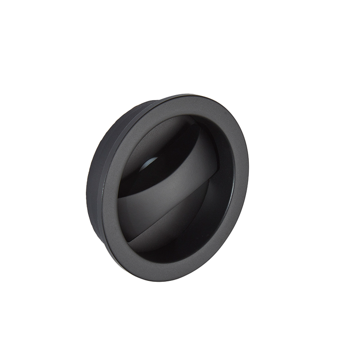 IRONMONGERY ARIES MATT BLACK POCKET DOOR PRIVACY HANDLE