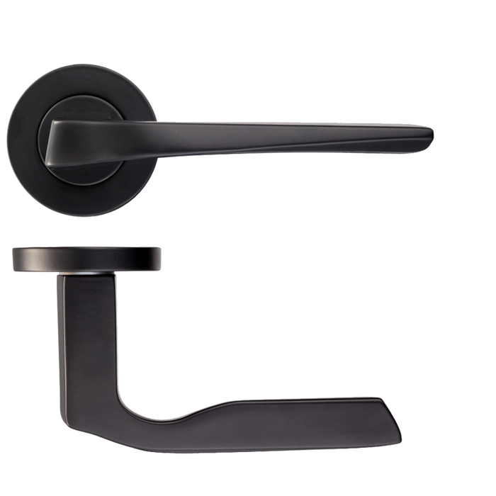 IRONMONGERY CARINA MATT BLACK HANDLE HARDWARE PACK