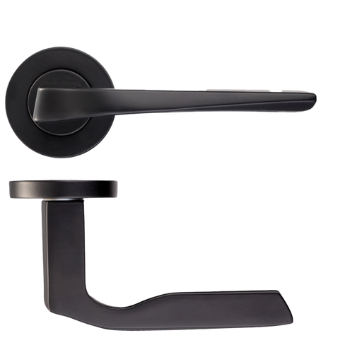 IRONMONGERY CARINA MATT BLACK PRIVACY HANDLE HARDWARE PACK