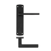 IRONMONGERY CHESTER MATT BLACK PRIVACY HANDLE PACK