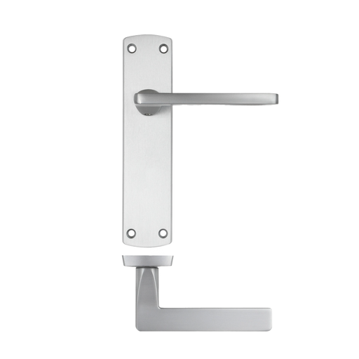 IRONMONGERY CHESTER SATIN CHROME TONE PRIVACY HANDLE PACK