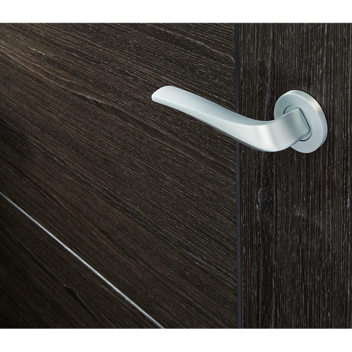 IRONMONGERY DRACO SATIN CHROME TONE HANDLE HARDWARE PACK