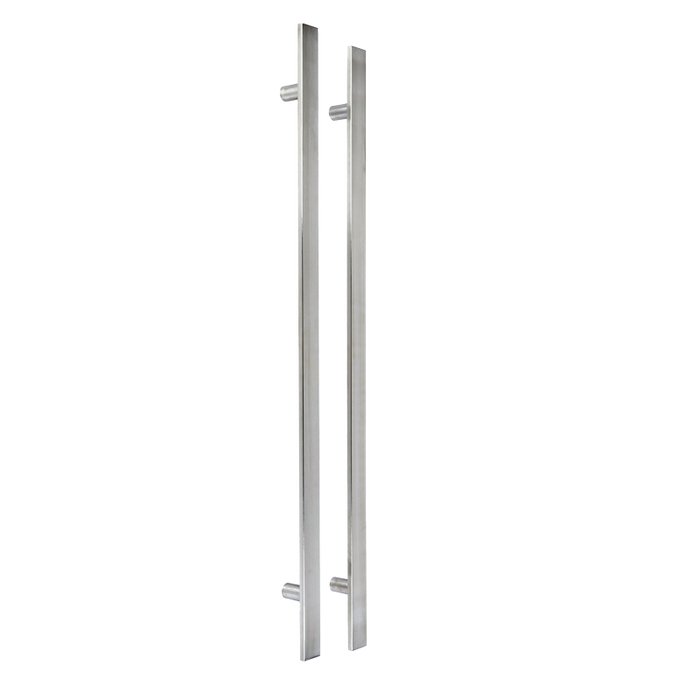 IRONMONGERY EXTERNAL SQUARE PULL HANDLE SET