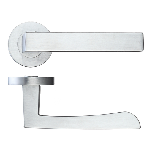 IRONMONGERY FORNAX SATIN CHROME TONE HANDLE HARDWARE PACK