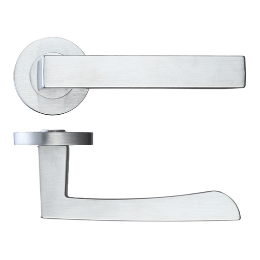 IRONMONGERY FORNAX SATIN CHROME TONE PRIVACY HANDLE HARDWARE PACK