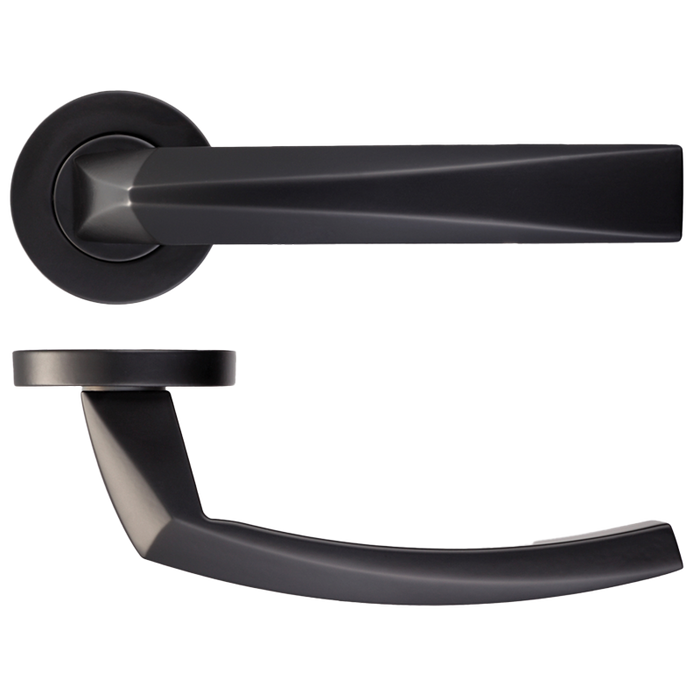 IRONMONGERY HERCULES MATT BLACK HANDLE HARDWARE PACK