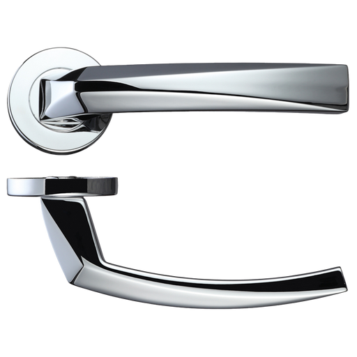 IRONMONGERY HERCULES POLISHED CHROME TONE HANDLE HARDWARE PACK