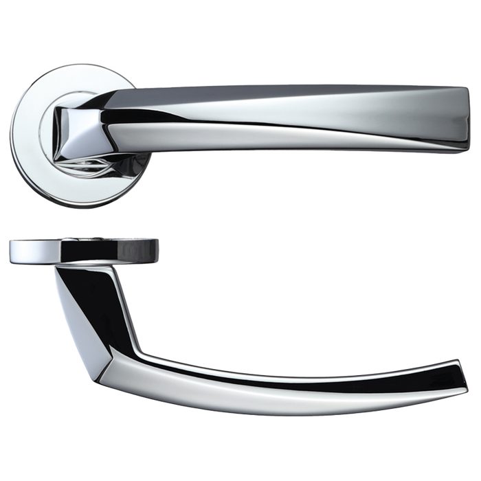 IRONMONGERY HERCULES POLISHED CHROME TONE HANDLE HARDWARE PACK