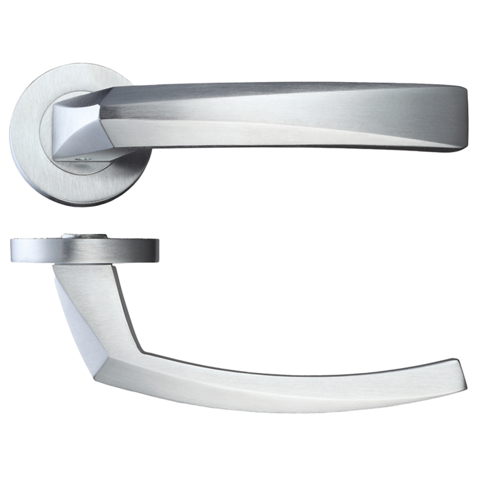 IRONMONGERY HERCULES SATIN CHROME TONE PRIVACY HANDLE HARDWARE PACK