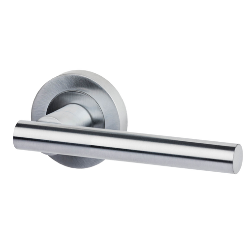 IRONMONGERY HYPERION PRIVACY SATIN CHROME TONE HANDLE PACK