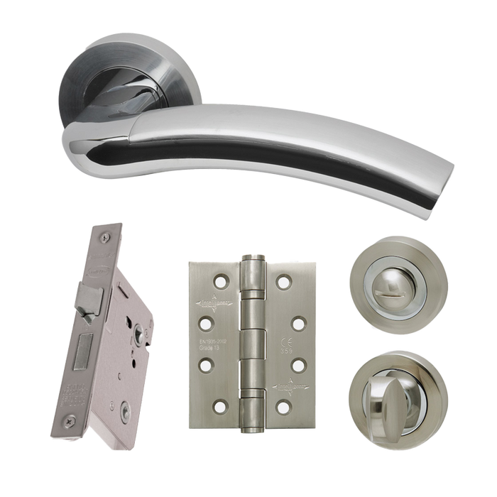 IRONMONGERY JUPITER PRIVACY HANDLE HARDWARE PACK
