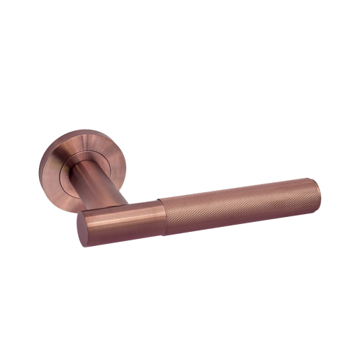 IRONMONGERY LUGANO SATIN COPPER TONE HANDLE PACK